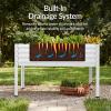 imageBest Choice Products 72x24x30in Non Toxic Galvanized Raised Garden Bed Metal Elevated Planter Box Vegetable Garden 100 Non Toxic Materials  CharcoalSilver