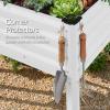 imageBest Choice Products 72x24x30in Non Toxic Galvanized Raised Garden Bed Metal Elevated Planter Box Vegetable Garden 100 Non Toxic Materials  CharcoalSilver