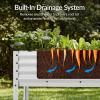 imageBest Choice Products 72x24x30in Non Toxic Galvanized Raised Garden Bed Metal Elevated Planter Box Vegetable Garden 100 Non Toxic Materials  CharcoalSilver