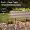 imageBest Choice Products 72x24x30in Non Toxic Galvanized Raised Garden Bed Metal Elevated Planter Box Vegetable Garden 100 Non Toxic Materials  CharcoalTaupe