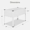 imageBest Choice Products 72x24x30in Non Toxic Galvanized Raised Garden Bed Metal Elevated Planter Box Vegetable Garden 100 Non Toxic Materials  CharcoalWhite