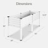 imageBest Choice Products 72x24x30in Non Toxic Galvanized Raised Garden Bed Metal Elevated Planter Box Vegetable Garden 100 Non Toxic Materials  CharcoalWhite