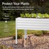 imageBest Choice Products 72x24x30in Non Toxic Galvanized Raised Garden Bed Metal Elevated Planter Box Vegetable Garden 100 Non Toxic Materials  CharcoalWhite
