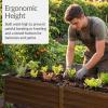 imageBest Choice Products 72x24x30in Non Toxic Galvanized Raised Garden Bed Metal Elevated Planter Box Vegetable Garden 100 Non Toxic Materials  CharcoalWood Grain