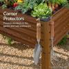 imageBest Choice Products 72x24x30in Non Toxic Galvanized Raised Garden Bed Metal Elevated Planter Box Vegetable Garden 100 Non Toxic Materials  CharcoalWood Grain