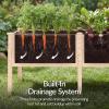 imageBest Choice Products 48 x 24 x 30 Raised Garden Bed with Extra Deep 16 Depth Elevated Wood Planter Box Stand for Backyard Patio Balcony Natural Fir Wood  Acorn BrownNatural