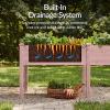 imageBest Choice Products 48 x 24 x 30 Raised Garden Bed with Extra Deep 16 Depth Elevated Wood Planter Box Stand for Backyard Patio Balcony Natural Fir Wood  Acorn BrownPink