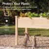 imageBest Choice Products 48 x 24 x 30 Raised Garden Bed with Extra Deep 16 Depth Elevated Wood Planter Box Stand for Backyard Patio Balcony Natural Fir Wood  Acorn BrownNatural