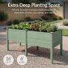 imageBest Choice Products 48 x 24 x 30 Raised Garden Bed with Extra Deep 16 Depth Elevated Wood Planter Box Stand for Backyard Patio Balcony Natural Fir Wood  Acorn BrownSage
