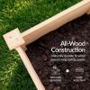 imageBest Choice Products 48 x 24 x 30 Raised Garden Bed with Extra Deep 16 Depth Elevated Wood Planter Box Stand for Backyard Patio Balcony Natural Fir Wood  Acorn BrownNatural