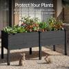 imageBest Choice Products 48 x 24 x 30 Raised Garden Bed with Extra Deep 16 Depth Elevated Wood Planter Box Stand for Backyard Patio Balcony Natural Fir Wood  Acorn BrownBlack