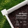 imageBest Choice Products 48 x 24 x 30 Raised Garden Bed with Extra Deep 16 Depth Elevated Wood Planter Box Stand for Backyard Patio Balcony Natural Fir Wood  Acorn BrownWhite