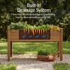 imageBest Choice Products 48 x 24 x 30 Raised Garden Bed with Extra Deep 16 Depth Elevated Wood Planter Box Stand for Backyard Patio Balcony Natural Fir Wood  Acorn BrownAcorn Brown