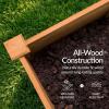 imageBest Choice Products 48 x 24 x 30 Raised Garden Bed with Extra Deep 16 Depth Elevated Wood Planter Box Stand for Backyard Patio Balcony Natural Fir Wood  Acorn BrownAcorn Brown