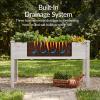 imageBest Choice Products 48 x 24 x 30 Raised Garden Bed with Extra Deep 16 Depth Elevated Wood Planter Box Stand for Backyard Patio Balcony Natural Fir Wood  Acorn BrownWhite