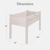 imageBest Choice Products 48 x 24 x 30 Raised Garden Bed with Extra Deep 16 Depth Elevated Wood Planter Box Stand for Backyard Patio Balcony Natural Fir Wood  Acorn BrownWhite