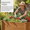 imageBest Choice Products 48 x 24 x 30 Raised Garden Bed with Extra Deep 16 Depth Elevated Wood Planter Box Stand for Backyard Patio Balcony Natural Fir Wood  Acorn BrownAcorn Brown