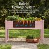 imageBest Choice Products 48 x 24 x 30 Raised Garden Bed with Extra Deep 16 Depth Elevated Wood Planter Box Stand for Backyard Patio Balcony Natural Fir Wood  Acorn BrownPink