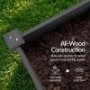 imageBest Choice Products 48 x 24 x 30 Raised Garden Bed with Extra Deep 16 Depth Elevated Wood Planter Box Stand for Backyard Patio Balcony Natural Fir Wood  Acorn BrownBlack