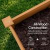 imageBest Choice Products 48 x 24 x 30 Raised Garden Bed with Extra Deep 16 Depth Elevated Wood Planter Box Stand for Backyard Patio Balcony Natural Fir Wood  Acorn BrownAcorn Brown