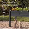 imageBest Choice Products 48 x 24 x 30 Raised Garden Bed with Extra Deep 16 Depth Elevated Wood Planter Box Stand for Backyard Patio Balcony Natural Fir Wood  Acorn BrownBlack