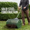 imageBest Choice Products Compost Spreader 24Inch Peat Moss Spreader HeavyDuty Steel Lawn amp Soil Spreader for Topdressing Sand Manure amp Mulch Adjustable THandle