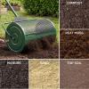 imageBest Choice Products Compost Spreader 24Inch Peat Moss Spreader HeavyDuty Steel Lawn amp Soil Spreader for Topdressing Sand Manure amp Mulch Adjustable THandle