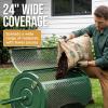 imageBest Choice Products Compost Spreader 24Inch Peat Moss Spreader HeavyDuty Steel Lawn amp Soil Spreader for Topdressing Sand Manure amp Mulch Adjustable THandle