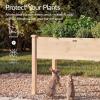 imageBest Choice Products Raised Herb Garden Bed Planter Box  Elevated Wooden Planter with 10 Grid Growing Compartments Drainage Holes Vegetable Flower Garden Box for Patio Balcony Backyard  NaturalNatural