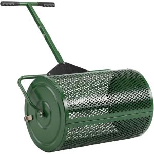 imageBest Choice Products Compost Spreader 24Inch Peat Moss Spreader HeavyDuty Steel Lawn amp Soil Spreader for Topdressing Sand Manure amp Mulch Adjustable THandle