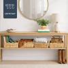imageBest Choice Products 9x12 Scalloped Shelf Baskets Woven Storage Bins Storage Organizers for Pantry Living Room Bedroom Nursery amp Laundry 4 Pack  Natural with White Trim9x12  Natural