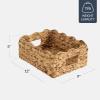 imageBest Choice Products 9x12 Scalloped Shelf Baskets Woven Storage Bins Storage Organizers for Pantry Living Room Bedroom Nursery amp Laundry 4 Pack  Natural with White Trim9x12  Natural