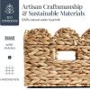imageBest Choice Products 9x12 Scalloped Shelf Baskets Woven Storage Bins Storage Organizers for Pantry Living Room Bedroom Nursery amp Laundry 4 Pack  Natural with White Trim16x12  Natural