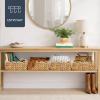 imageBest Choice Products 9x12 Scalloped Shelf Baskets Woven Storage Bins Storage Organizers for Pantry Living Room Bedroom Nursery amp Laundry 4 Pack  Natural with White Trim9x12  Natural with White Trim