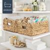 imageBest Choice Products 9x12 Scalloped Shelf Baskets Woven Storage Bins Storage Organizers for Pantry Living Room Bedroom Nursery amp Laundry 4 Pack  Natural with White Trim16x12  Natural with White Trim