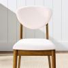 imageBest Choice Products Wooden Dining Chairs Wood MidCentury Modern Upholstered Side Chairs Farmhouse Cushioned Dining Chairs Set of 4 for Dining Room  WalnutCream