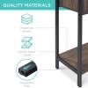 imageBest Choice Products 4Tier Bookshelf Tall Bookcase Wood Storage Cabinet for Living Room Bedroom Entryway Home Office wCabinet Enclosed Storage Shelf Space Metal Sturdy Frame  Dark WalnutDark Walnut