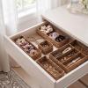 imageBest Choice Products 5Piece Flatware Organizer Set Woven Modular Silverware amp Utensil Drawer Organizer Trays Drawer Divider Storage Containers for Kitchen Bathroom amp Office Utensils  ChestnutChestnut