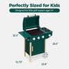 image:imageBest Choice Products Kids BBQ Grill Playset Wooden Play Kitchen Toy with 28 Accessories Realistic Toy Grill with Clicking Knobs Side Burners amp Storage IndoorOutdoor for Toddlers Boys amp Girls