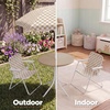 image:imageBest Choice Products Kids Picnic Table and Chair Set with Umbrella 3Piece Foldable Outdoor Table Set for Toddlers Ages 25 Patio Play Furniture 70 lb Chair Capacity 110 lb Table Capacity  SageTan  White