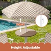 image:imageBest Choice Products Kids Picnic Table and Chair Set with Umbrella 3Piece Foldable Outdoor Table Set for Toddlers Ages 25 Patio Play Furniture 70 lb Chair Capacity 110 lb Table Capacity  SageTan  White