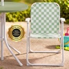 image:imageBest Choice Products Kids Picnic Table and Chair Set with Umbrella 3Piece Foldable Outdoor Table Set for Toddlers Ages 25 Patio Play Furniture 70 lb Chair Capacity 110 lb Table Capacity  SageSage  White