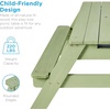 image:imageBest Choice Products Kids Picnic Table with Umbrella 3in1 Sand amp Water Table Outdoor Convertible Picnic Table for Toddlers Seats 4 Removable Top 2 Buckets  PinkSage