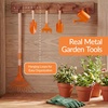 image:imageBest Choice Products Kids Wheelbarrow and Gardening Tool Set 8 Piece with Metal Tools Watering Can Apron and Gloves Child Garden Play Set for Outdoor Backyard Play Ages 3  PinkPinkGreenOrange