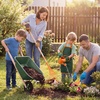 image:imageBest Choice Products Kids Wheelbarrow and Gardening Tool Set 8 Piece with Metal Tools Watering Can Apron and Gloves Child Garden Play Set for Outdoor Backyard Play Ages 3  PinkPinkGreenOrange