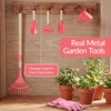 image:imageBest Choice Products Kids Wheelbarrow and Gardening Tool Set 8 Piece with Metal Tools Watering Can Apron and Gloves Child Garden Play Set for Outdoor Backyard Play Ages 3  PinkPinkPinkPink
