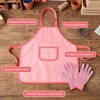 image:imageBest Choice Products Kids Wheelbarrow and Gardening Tool Set 8 Piece with Metal Tools Watering Can Apron and Gloves Child Garden Play Set for Outdoor Backyard Play Ages 3  PinkPinkPinkPink