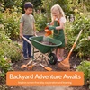 image:imageBest Choice Products Kids Wheelbarrow and Gardening Tool Set 8 Piece with Metal Tools Watering Can Apron and Gloves Child Garden Play Set for Outdoor Backyard Play Ages 3  PinkPinkGreenOrange