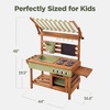 image:imageBest Choice Products Mud Kitchen for Kids Outdoor Deluxe Wooden Play Kitchen with Canopy Water Tank amp Faucet Sink 14Piece Accessories Gardening Toy Backyard Pretend Cooking Set OliveOlive