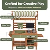 image:imageBest Choice Products Mud Kitchen for Kids Outdoor Deluxe Wooden Play Kitchen with Canopy Water Tank amp Faucet Sink 14Piece Accessories Gardening Toy Backyard Pretend Cooking Set OliveOlive
